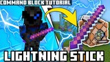 Lightning Stick in Minecraft Bedrock | Command Blocks Tutorial