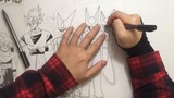 [Vẽ tay] Tân thủ hot 30 ngày vẽ xong "Bảy Viên Ngọc Rồng" thành "Bảy Viên Ngọc Rồng gt" một lượt