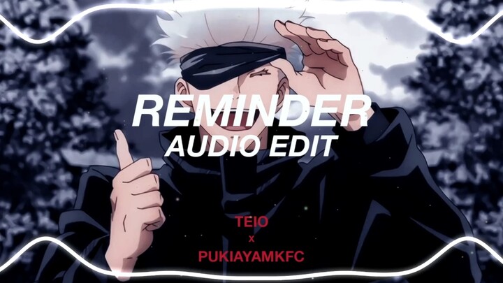 Reminder [edit audio]