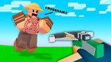 USING a CROSSHAIR in Roblox Bedwars..
