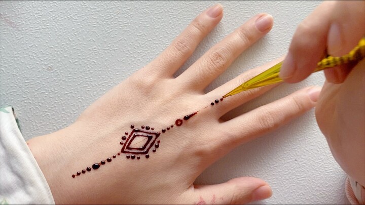 Henna hand-painted entry-level patterns, simple and beautiful, learn from me