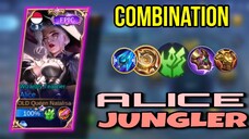 alice jungler itu menakutkan | jangan salah emblem dan build