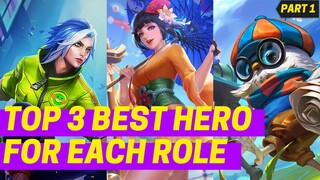 BEST HERO IN MOBILE LEGENDS 2021 | BEST HERO FOR EACH ROLE MOBILE LEGENDS