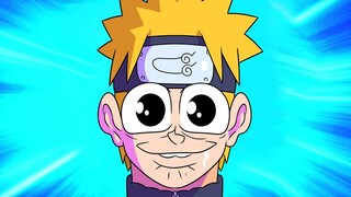 Dần dần Naruto thái quá trán.