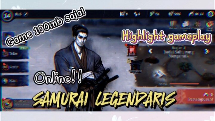 Game android online tema samurai!