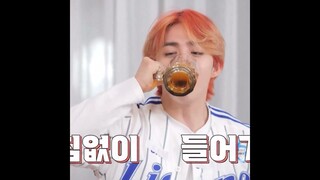 In one go 🍺 #seventeen #scoups
