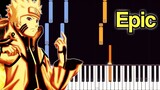 Naruto Battle Theme - The Raising Fighting Spirit - Piano tutorial