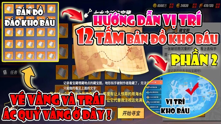 One Piece Fighting Path - Full Vị Trí ĐÀO KHO BÁU Tất Cả Các Tấm BẢN ĐỒ Kiếm Vé Vàng và Trái Ác Quỷ