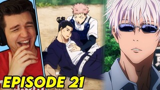 THE BASEBALL GAME!! | Jujutsu Kaisen REACTION Episode 21