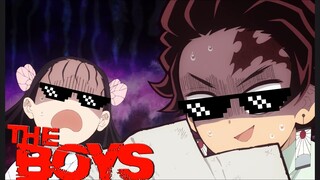 Demon Slayer Thug life moments 😎 || Demon Slayer funny moments #anime #viral