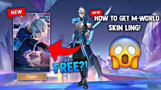 NEW! FREE M-WORLD SKIN LING AND DIAMONDS! FREE SKIN & DIAMONDS! LEGIT! | MOBILE LEGENDS 2022