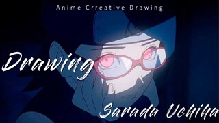 Putri Uchiha || Drawing Sarada Uchiha