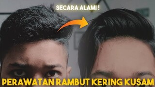 LAKUIN INI AGAR RAMBUT LEMAS HITAM dan JATUH ! | Perawatan Rambut Kering dan Ikal dengan Alami