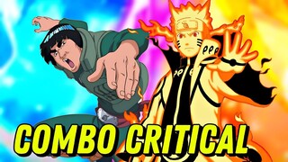 ONE HIT MODAR! TES LINEUP COMBO CRITICAL MIGHT GUY & NINE TAIL NARUTO - SHINOBI ULTIMATE SHADOW