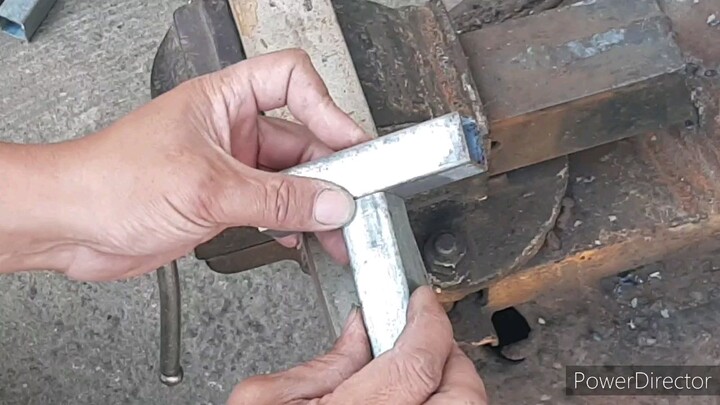 square tube thin metal weld