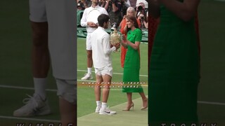 Princess Catherine Presents The Wimbledon 2023 Trophy To Carlos Alcaraz🎾 #katemiddleton