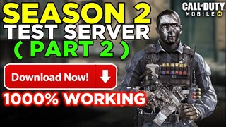 Season 2 Test Server Part 2 Download Now || Season 2 Test Server Part 2 Cod Mobile | Season 2 CODM