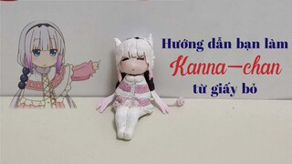 Hướng dẫn bạn làm Kanna-chan từ giấy bỏ