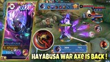 SAKIT PARAH ! HAYABUSA WAR AXE IS BACK ! COUNTER HERO TEBAL & HEALER ! Top Global Hayabusa Gameplay
