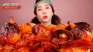 [Mukbang ASMR]trai sò🔥 nghêu!ELEPHANT CLAM SHELL&Large Clams&Scallops Eatingshow Ssoyoung