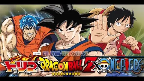 Dragonball x One Piece x Toriko ll Goku vs Luffi and Toriko