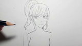 สอนวาดรูป อนิเมะโครงหน้าผู้หญิง draw anime