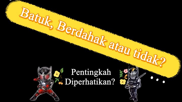 Sedang Batuk? Pentingkan untuk diperhatikan?