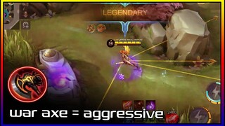 THIS WAR AXE MAKES MY FANNY MORE SMOOTH AND AGGRESSIVE | MLBB