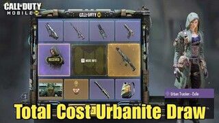 *NEW* TOTAL COST OF URBANITE DRAW with GKS WANDERER | COD MOBILE