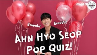 [INDO SUB] TERGEMAS! Ahn Hyo Seop Pop Quiz dengan Marie Claire!