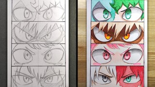 How to Draw Midoriya, Bakugo, Uraraka, Todoroki - [My Hero Academia]