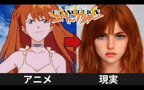 【角色AI真人化】《EVA》里的角色变成真人是什么样子？