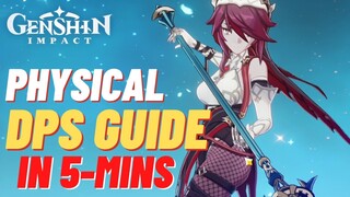 ~ ROSARIA PHYSICAL DPS Build/Guide in 5 Minutes ~ Genshin Impact