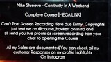 Mike Shreeve course - Continuity In A Weekend download