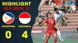 ⚽️ HIGHLIGHT | U23 PHILIPPINES - U23 INDONESIA | THẮNG DỄ PHILIPPINES | INDO ÁP LỰC LÊN VIỆT NAM