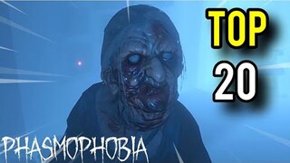 TOP 20 PHASMOPHOBIA Scary Moments & Funny Moments - Jumpscare Montage #3