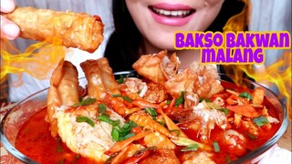 ASMR BAKSO BAKWAN MALANG KUAH PEDAS GILA | ASMR MUKBANG INDONESIA | EATING SOUNDS