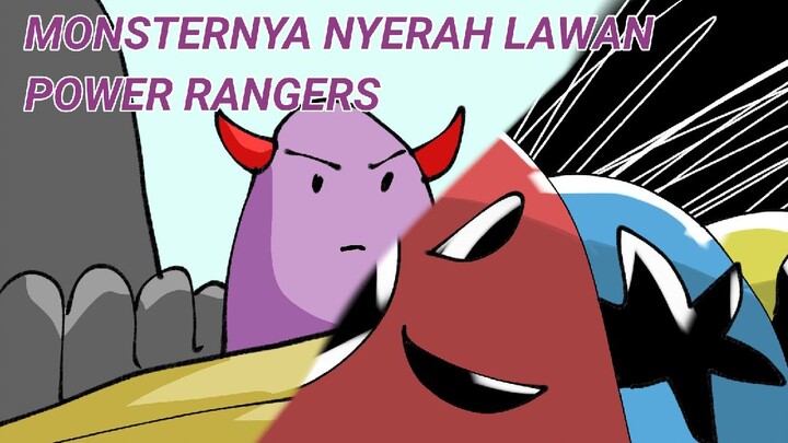 Monsternya Kapok Lawan Power Rangers [Animasi lucu]