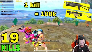 PUBG Mobile- Kèo siêu Khó chỉ được dùng 2 khẩu đạn 9 Vector và P19, giết 1 mạng được 100k và cái kết