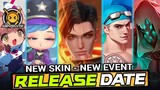 UPCOMING SKINS & EVENT RELEASE DATE - SKINS PRICE DISCOUNT - MAGIC CHESS NEW SKIN | MLBB #whatsnext
