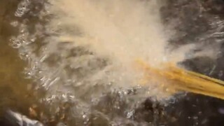 High temperature oil pan🥘➕A handful of wheat ears🌽turns into a bouquet of flowers in seconds🪄💐It is 