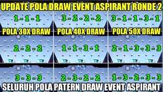 UPDATE! SELURUH POLA DRAW PATTERN EVENT ASPIRANT RONDE 2 | POLA DRAW SKIN RUBY & ANGELA ASPIRANT