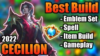 CECILION BEST BUILD 2022 | TOP 1 GLOBAL CECILION BUILD | CECILION - MOBILE LEGENDS | MLBB