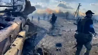 GoPro Footage - Ukrainian troops attack Russia in Bakhmut and Kherson