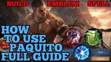 How to use Paquito guide & best build mobile legends ml 2021