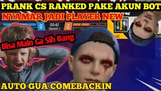 PRANK PUBLIK CS RANK!! SI BOCIL SAMPE MAU NANGIS - FREE FIRE