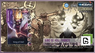 Franco's King of Hell skin script | Full effects, no password, no ads, and a backup file!