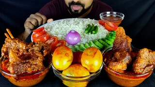 BEST ACHARI MUTTON, BOILED EGG FRY, SPICY GRAVY, TOMATO, SALAD ASMR MUKBANG EATING SHOW| #LiveToEATT