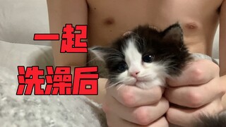 和黑猫警长一起洗澡！！？