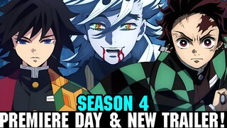 DEMON SLAYER SEASON 4 RELEASE DATE CRUNCHYROLL & NEW TRAILER - [Demon Slayer Season 4 Episode 1]